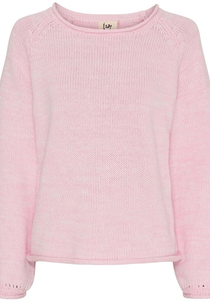 Tröjor/Koftor - Gwen Knit Pullower – pink melange